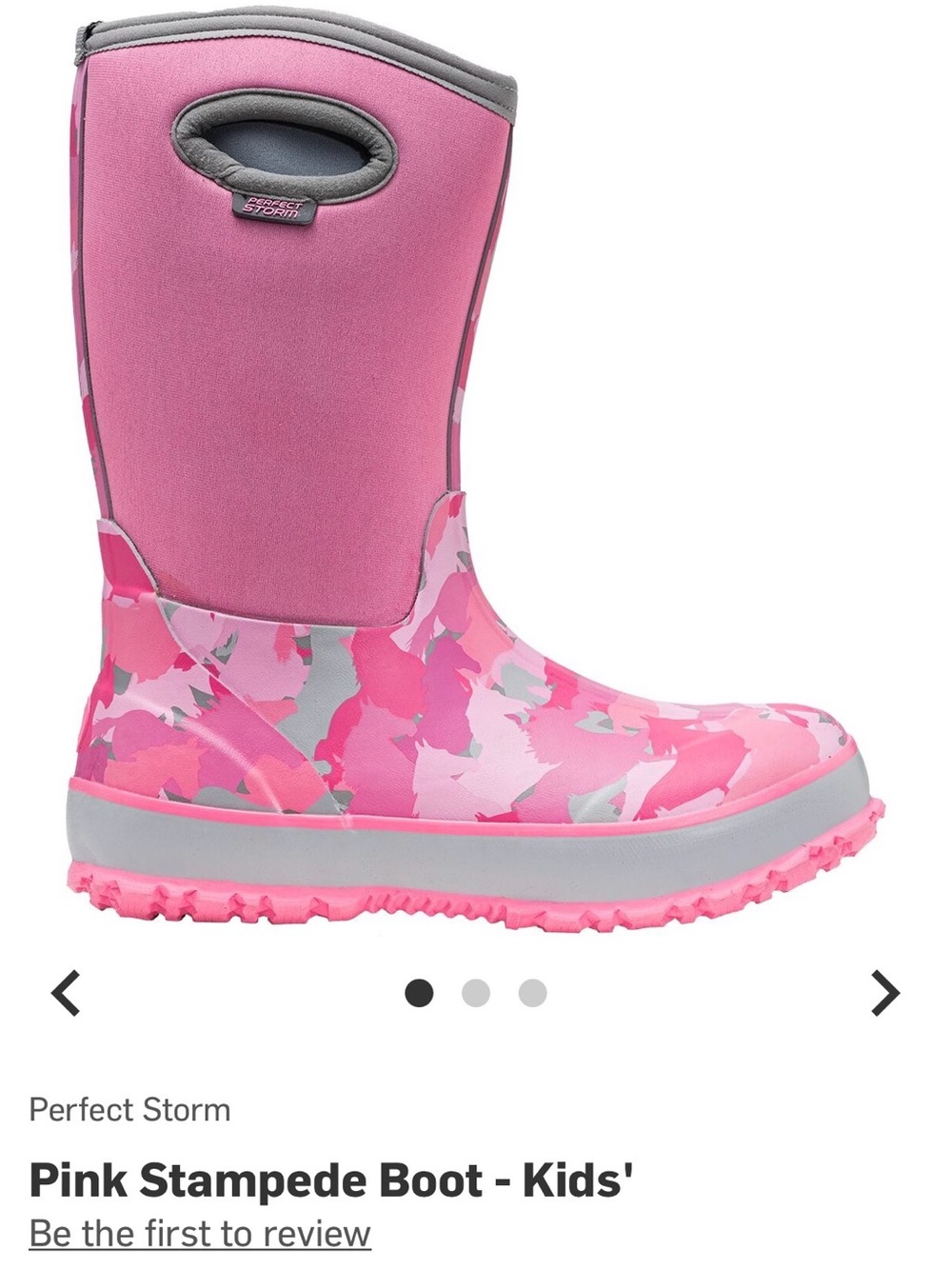 Kids Pink Camo Rain Boots - Comfortable Waterproof Boots - Picture 6 of 6